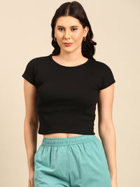 Kimono Sleeve Top-Black - De Moza