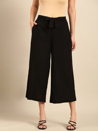 Tie Up Culottes-Black - De Moza