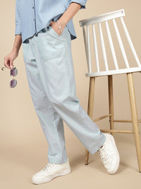 Straight Pant-Ice Blue