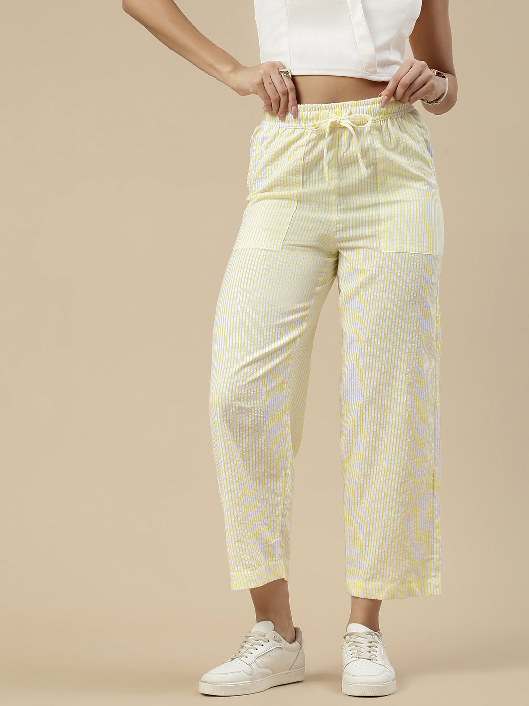 Casual Pant-Yellow
