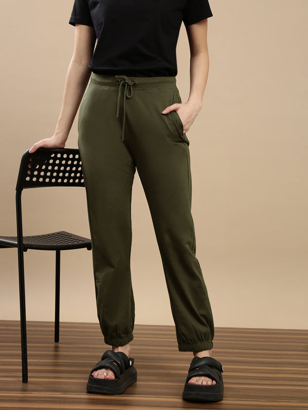 De Moza Women Casual Jogger Olive - De Moza