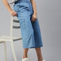 De Moza Women Culottes Ice Blue