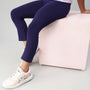 De Moza Girls 3/4th Leggings Dark Navy Blue