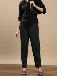 De Moza Women Casual Pants Steel Grey