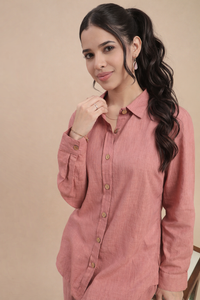 De Moza Women Casual Tunic Top Peach - De Moza