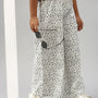 De Moza Girls Printed Palazzo Black