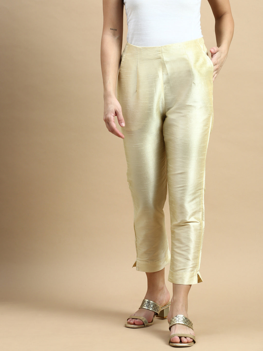 Women's Cigarette Pant Offwhite - De Moza