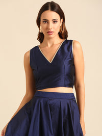 Blouse-Navy - De Moza