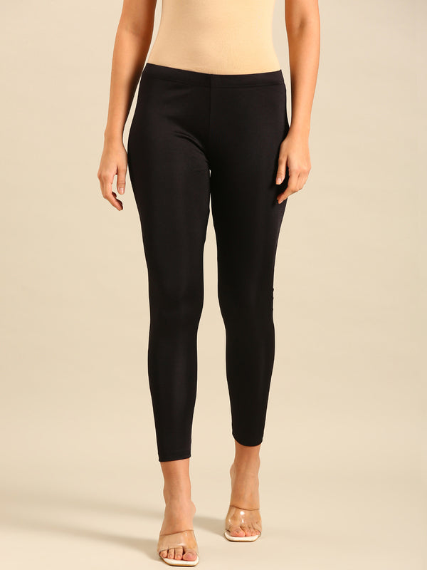 Shimmer Leggings-Black - De Moza