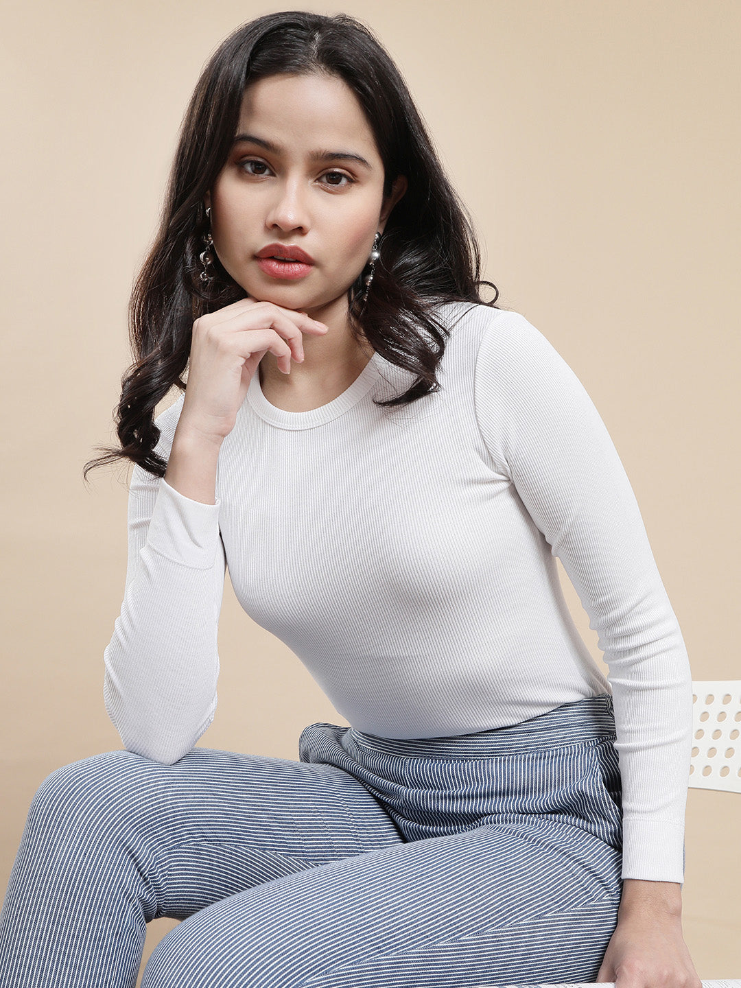 De Moza Women Casual Top white