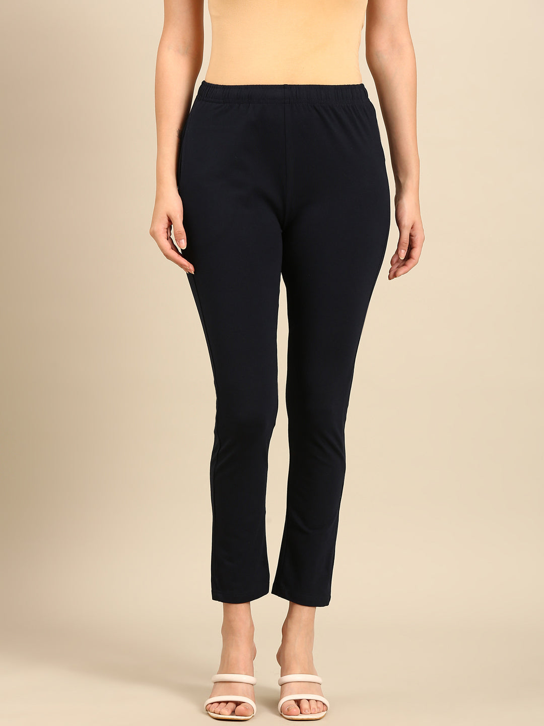 Women's Needle Pants Navy - De Moza