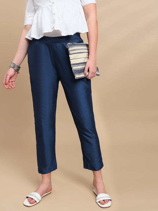 De Moza Women Casual Pants Royal Blue - De Moza