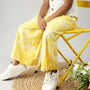 De Moza Girls Printed Palazzo Yellow