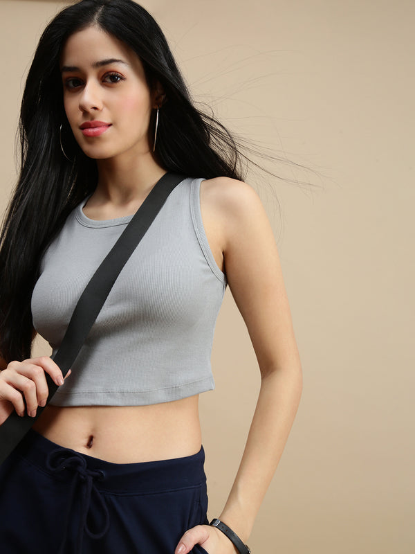 De Moza Women Casual Top Grey - De Moza