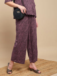 De Moza Women Casual Palazzo Dusty Pink - De Moza