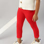 De Moza Girls 3/4th Leggings Red