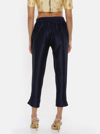 De Moza Women Festive Pants Navy - De Moza