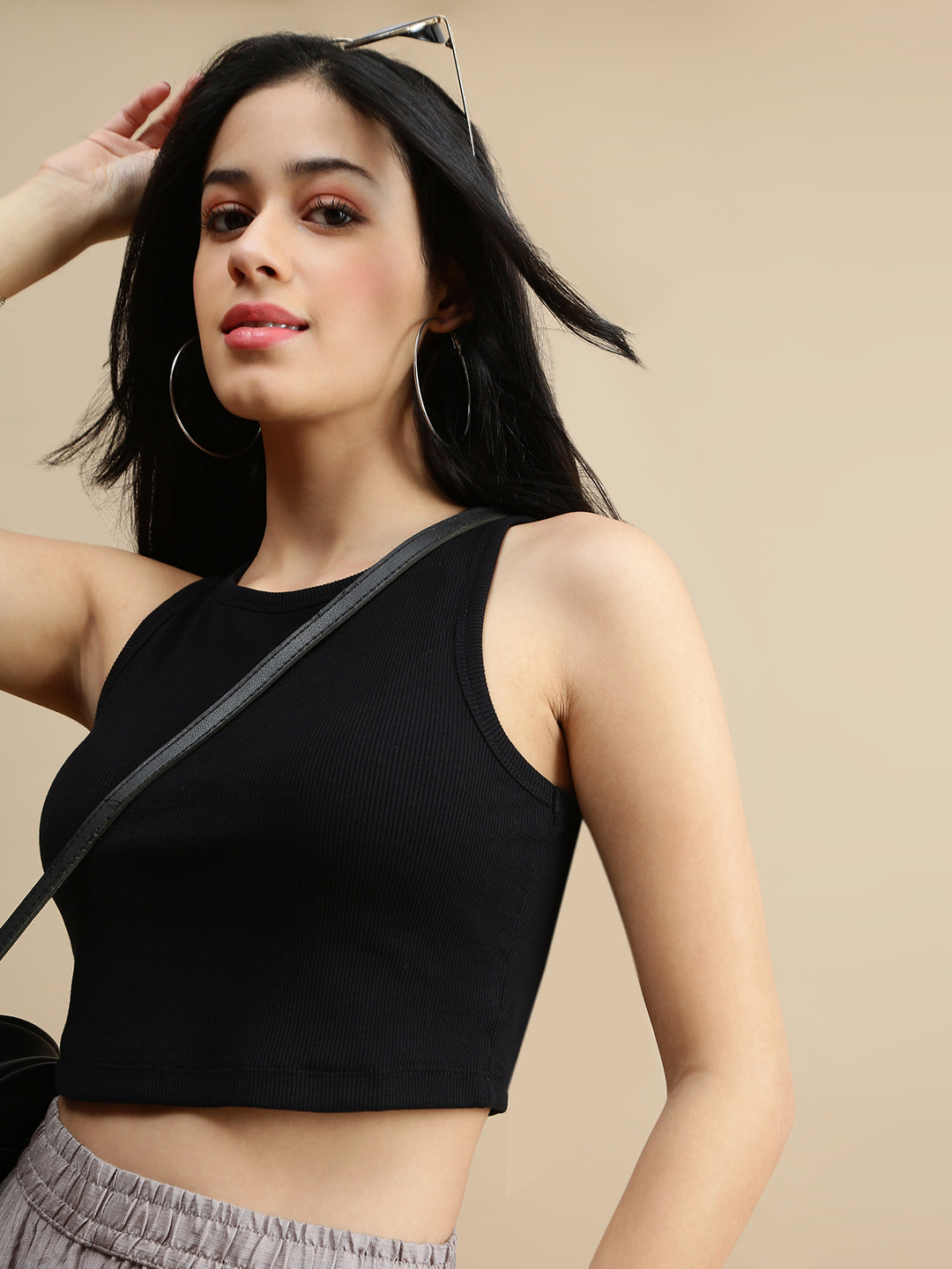 De Moza Women Casual Top Black