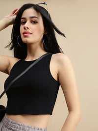 De Moza Women Casual Top Black
