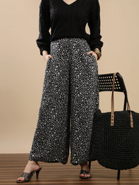 De Moza Women Casual Palazzo Black - De Moza