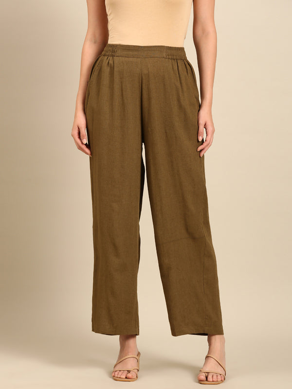Palazzo-Olive Green - De Moza