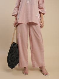 De Moza Women Casual Pants Light Peach - De Moza