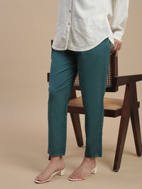 De Moza Women Cotton Lace Pants - De Moza