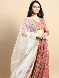 Dupatta Jacquard-White - De Moza