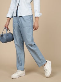 Straight Pant-Mid Blue