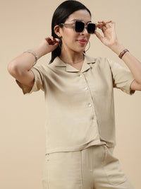 Casual Top-Light Beige