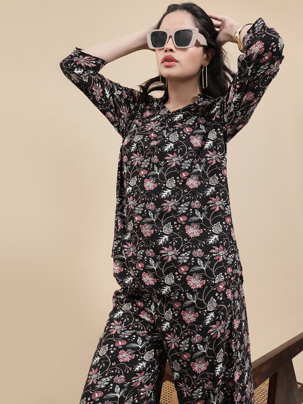 De Moza Women's Festive Top Black - De Moza