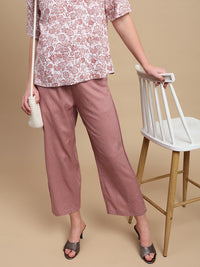 De Moza Women Casual Palazzo Maroon - De Moza