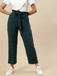 Tie-Up Pants-Teal