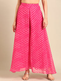 Palazzo All Over Print-Pink - De Moza