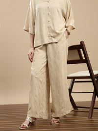 De Moza Women Festive Palazzo Beige