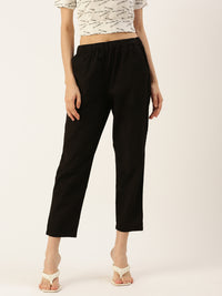 De Moza Women's Casual Pant Black