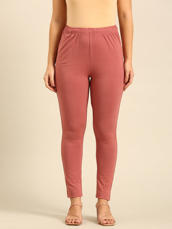 Women's Needle Pants Dark Peach - De Moza