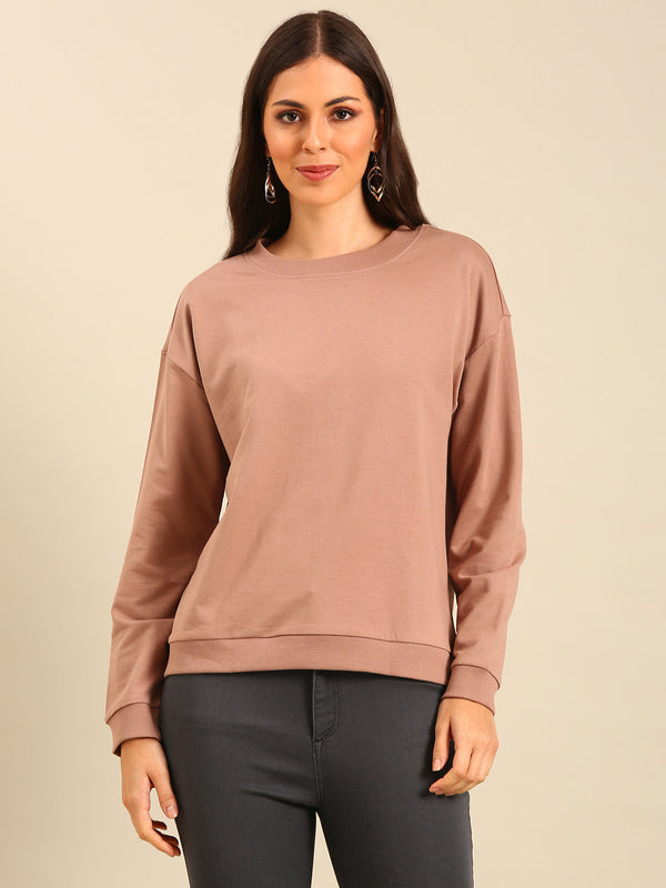 Sweatshirt-Tan - De Moza