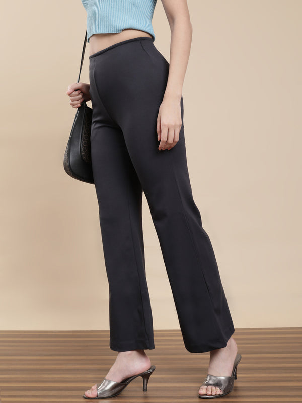 De Moza Women's Casual Tregging Dark Grey - De Moza