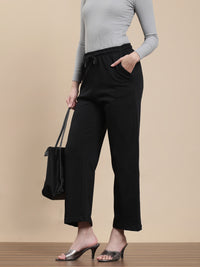 De Moza Women Casual Pants Black