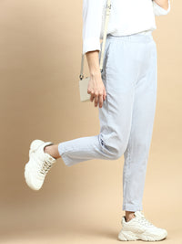 Cigarette Pant Stripped-Blue - De Moza