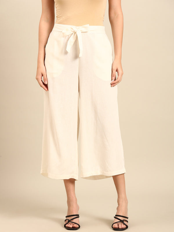 Tie Up Culottes-Natural - De Moza