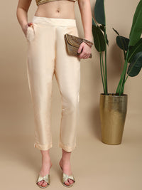 De Moza Women Casual Pants Gold - De Moza