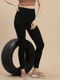 De Moza Women Winter Leggings Black