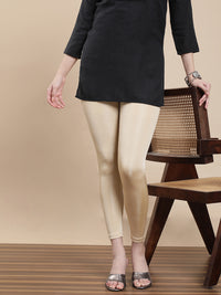 De Moza Women Festive Pants Light Gold