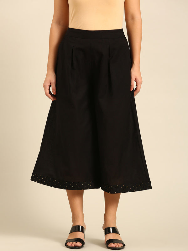 Culottes Embroidered-Black - De Moza