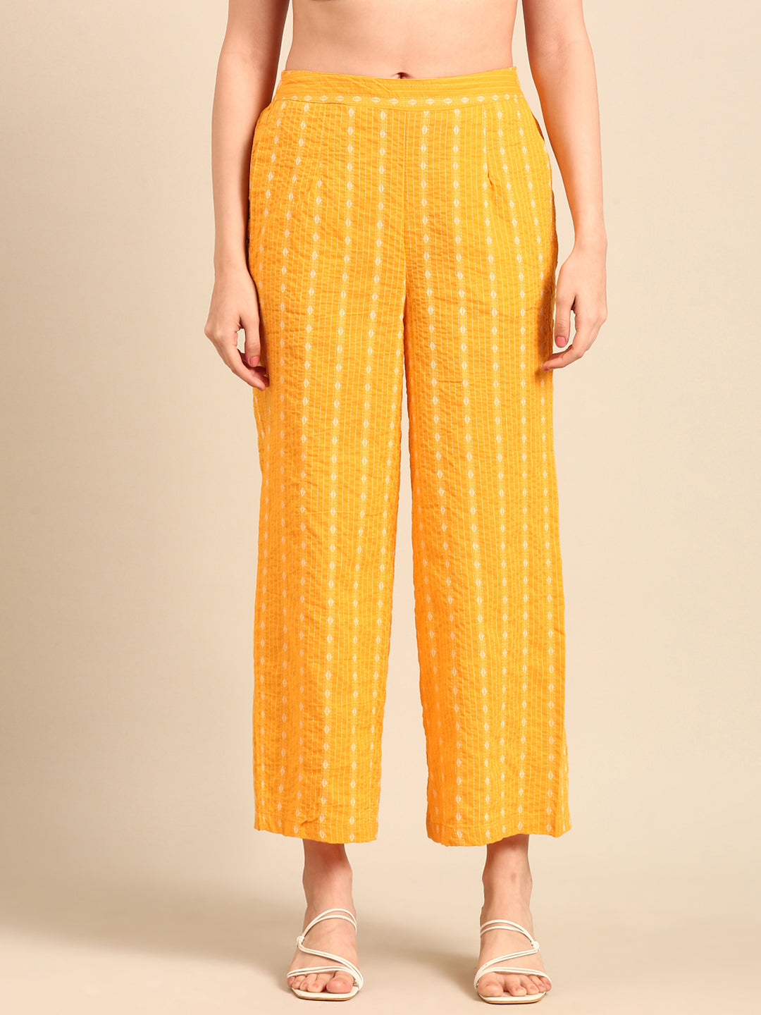 Culottes All Over Print-Yellow - De Moza
