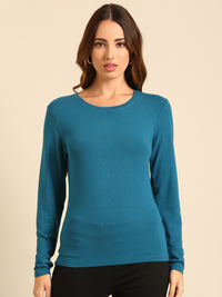 T-Shirt Long Sleeve-Dark Teal - De Moza