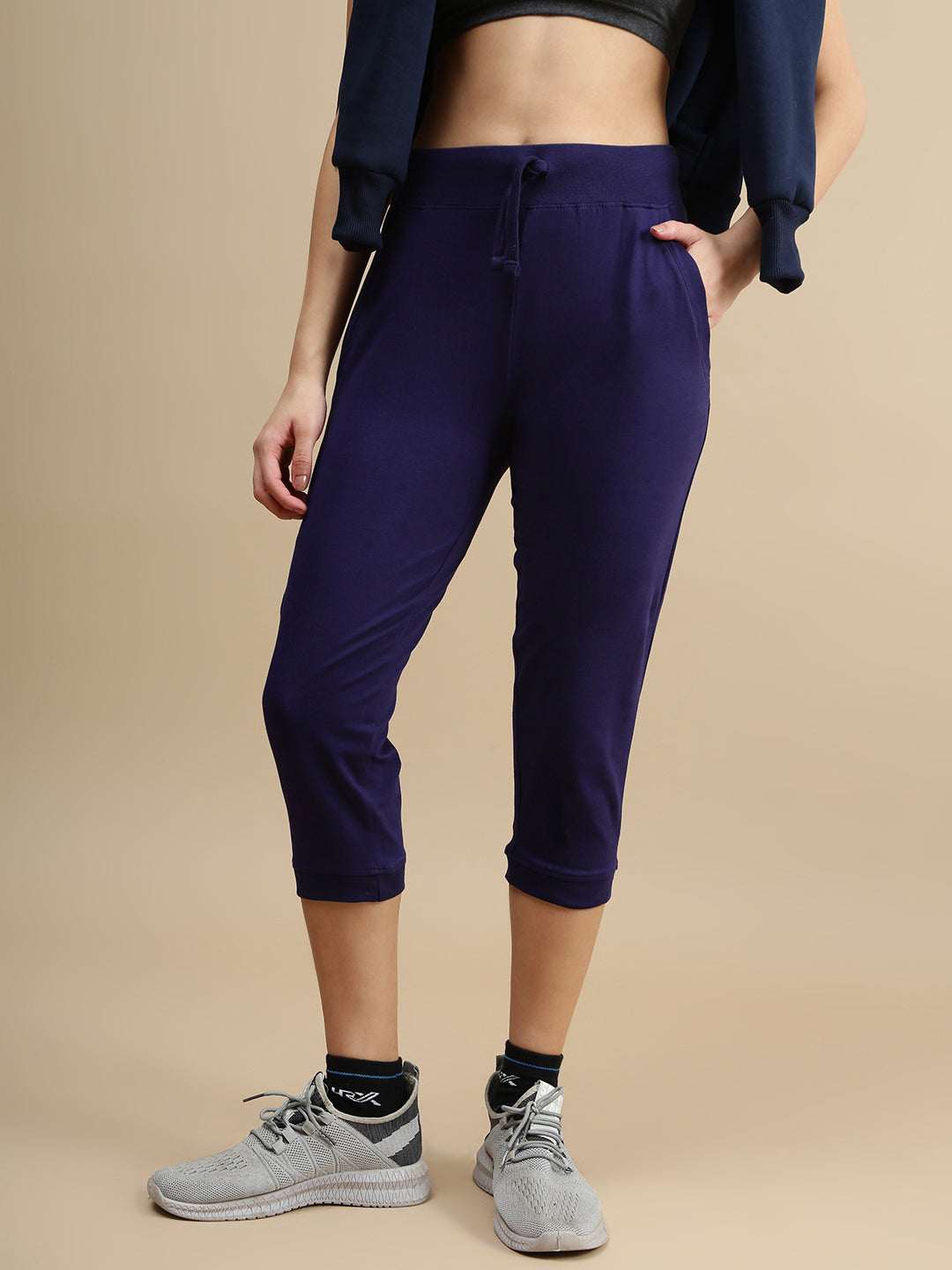 De Moza Women Athleisure Pants Navy Blue