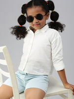 PIPIN Girls Shirt Cream